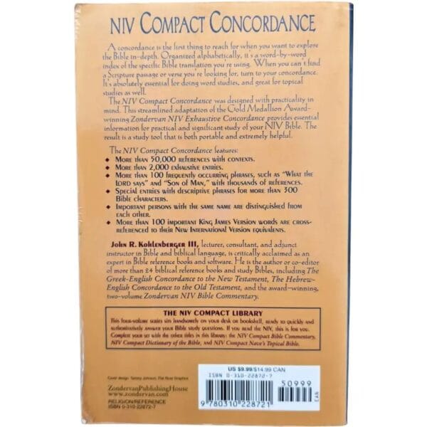 NIV Compact Concordance - John R Kohlenberger - Image 2