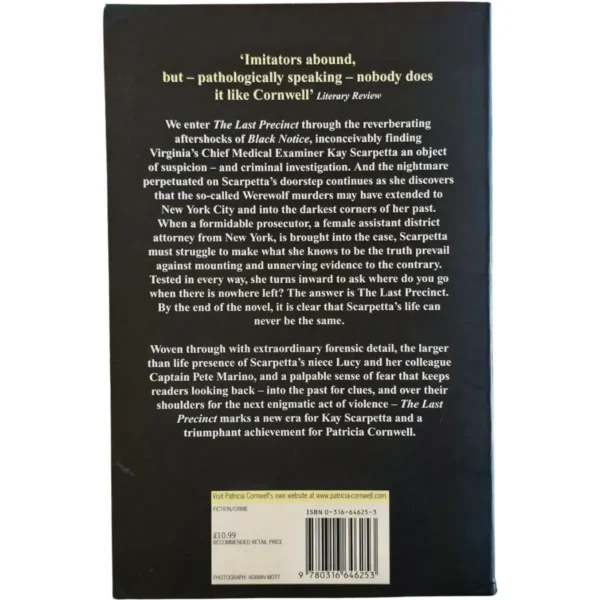 The Last Precinct - Patricia Cornwell (Trade Paperback) - Image 2