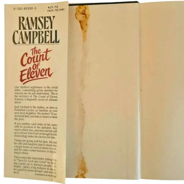 The Count of Eleven - Ramsey Campbell (First Edition Hardcover) - Image 3